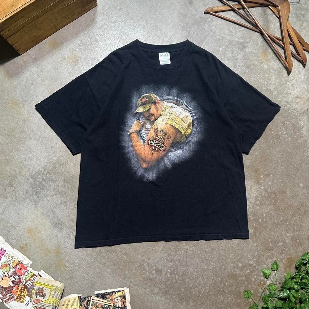Vintage Y2K Larry The Cable Guy "Git-R-Done!" Tee Mens 2XL Wrestling WWE SHirt